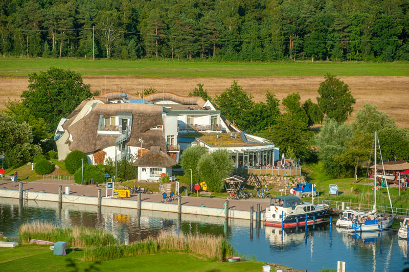 ​Anlegestelle für Boote bei Babe-Moritzdorf auf Rügen